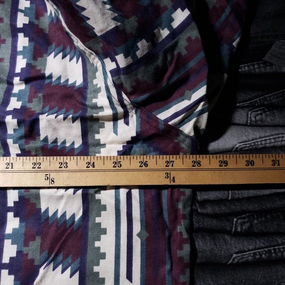 Vintage Wrangler Aztec Button Shirt XL DEADSTOCK - Picture 10 of 12
